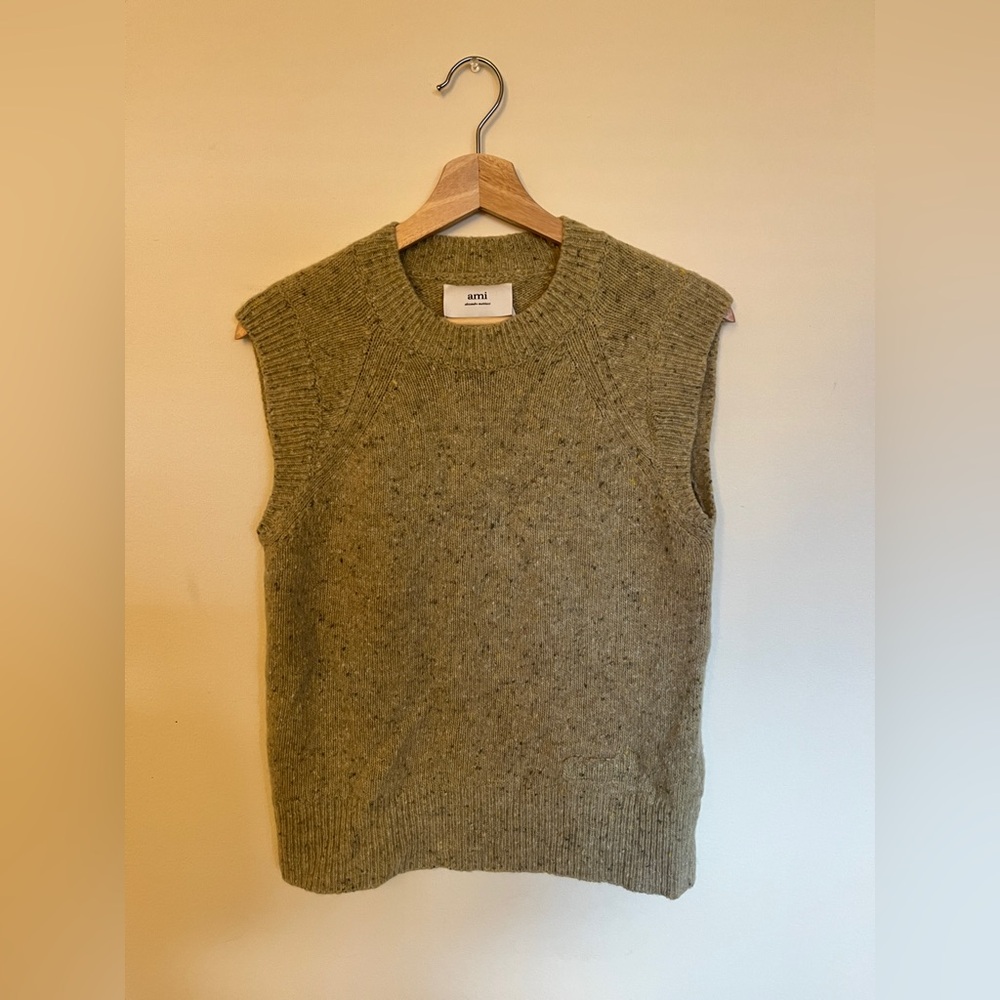 AMI Paris l Men’s Medium | Khaki Vest | Original Price $405 | Sell Price $160